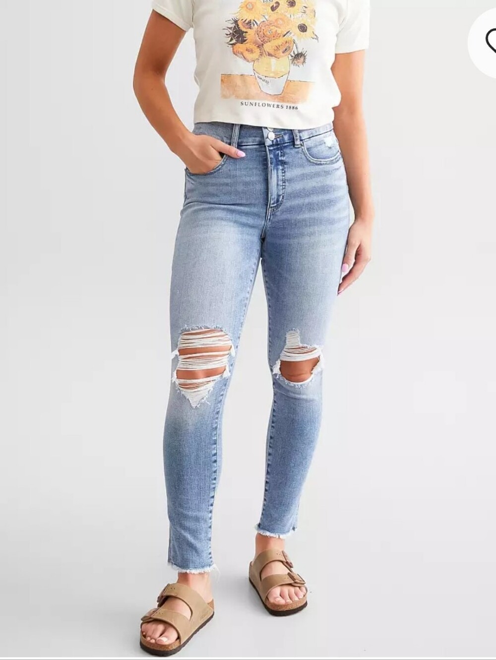 BKE Parker Womens 30x27 High Rise Ankle Skinny Jeans